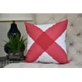 thumbnail image 2 of Simply Daisy, 26 x 26 inch, X Marks the Spot, Geometric Print Pillow, Red, 2 of 2