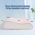 thumbnail image 6 of Contour Pillow Case Texture Breathable Fabric Pillow Cover for Ergonomic Pillow Soft Zippered Cervical Pillow Protector for Summer All Year Round (15.7 x 23.6 inch), 6 of 7