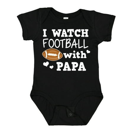 

Inktastic I Watch Football with My Papa Gift Baby Boy Bodysuit