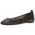 thumbnail image 2 of Nine West Womens Marie Leather Closed Toe Ballet Flats, 2 of 5