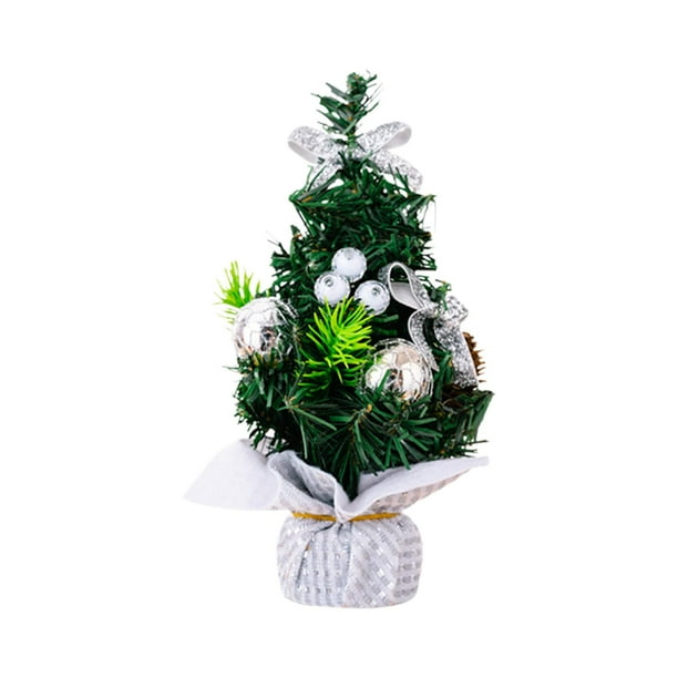Árbol de Navidad de mesa, decoraciones navideñas DIY, árboles de Navidad pequeños, adornos colgantes Argén