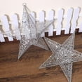 thumbnail image 4 of 3pcs Christmas Tree Topper Metal Star Shape Tree Topper Glitter Pentagram Tree Hat Christmas Winter Party Ornaments, 4 of 8