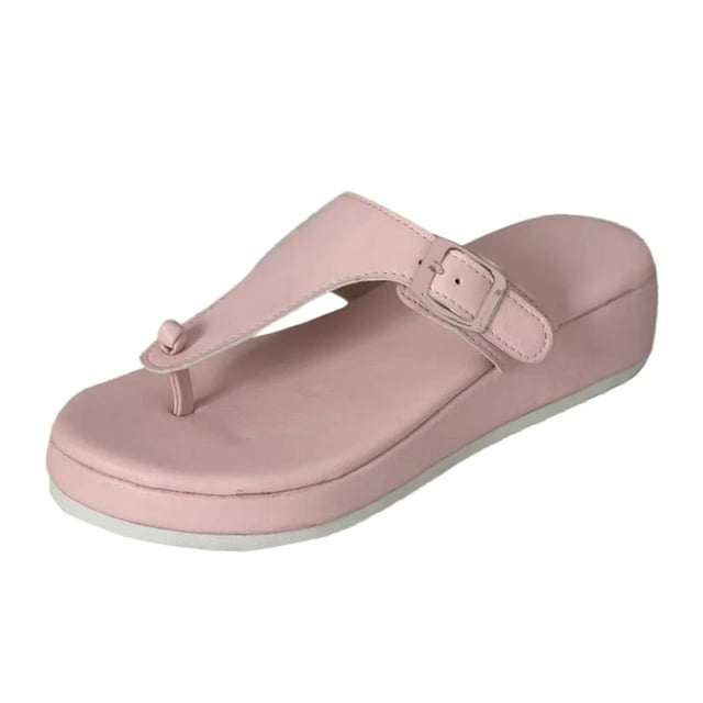 Pantoufles pour Femmes Pantoufles Sandales de Plage Femmes Mode Décontractée Sandales de Plage Pantoufles d'Extérieur Plateformes Chaussures Compensées