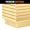 thumbnail image 6 of 49.5”W x 24”D x 54”H - Maple Retail Slatwall Fixture,Premium Versatile H-Unit Gondola Slatwall Display Merchandiser, 6 of 7
