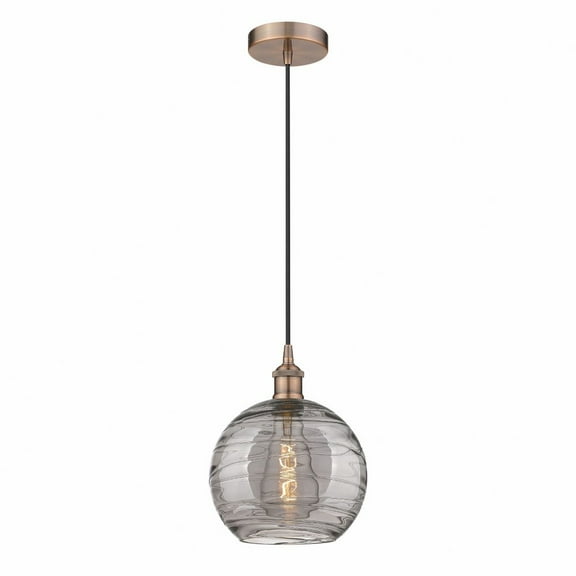 Innovations Lighting - Athens Deco Swirl - 1 Light Mini Pendant In Industrial