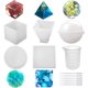 thumbnail image 1 of Moldes de silicona para resina epoxi, molde de silicona compacto, flexible y antiadherente para crear decoraciones únicas de bricolaje, adornos de globo esférico ideales para la decoración del hogar, 1 of 6
