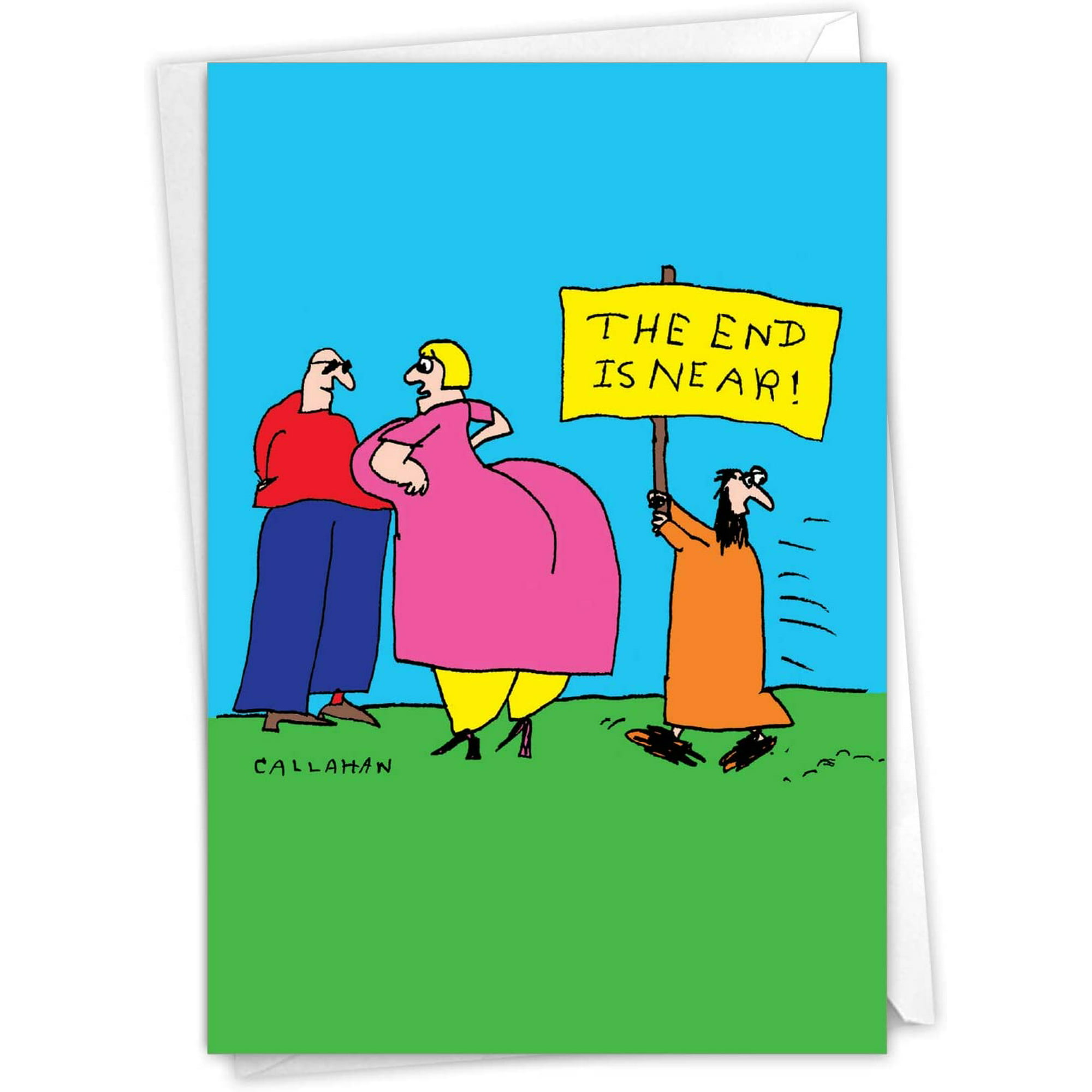 NobleWorks - 1 Hilarious Birthday Card with Envelope - Funny Card with  Cartoons, Humor Comic Notecard - The End is Near | Walmart Canada