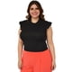 thumbnail image 2 of Top de canalé talla extra, modelo 3775 (Negro) negro 42 Roman Fashion Blusa extra 3775, 2 of 6