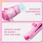 Gelomee 28Pcs Hair Makeup Kit Toys for Girls Kids, Pretend Play Set with Realistic Blow Dryer , Birthday Gifts Easter Presents Aged 3-8 Year Old