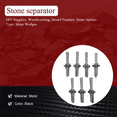 thumbnail image 4 of 7 Set New Stone Splitter 9/16in Metal Plug Wedges and Feathers Shims Concrete Rock Splitters Hand Tool,7 Set * Wedge and Stone Splitter,Black, 4 of 8
