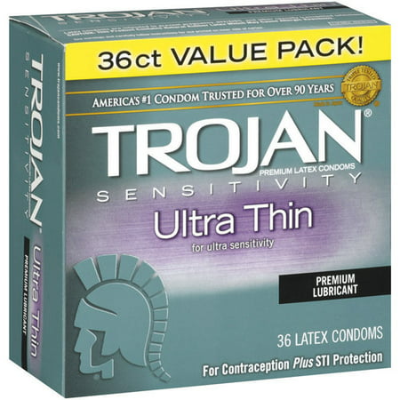 how big are trojan ultra thin condoms