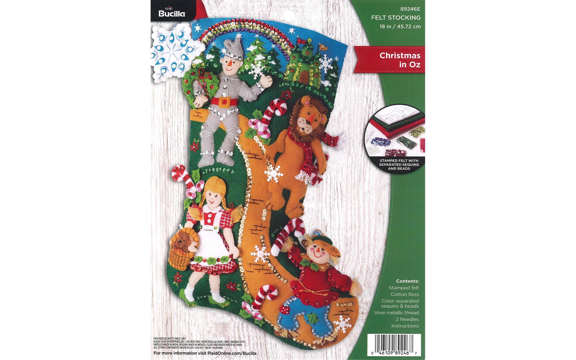 89246E BUCILLA FELT KIT 18 STOCKING CHRISTMAS IN OZ Walmart Canada