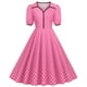 thumbnail image 1 of WILLBEST Vestidos para Mujer Verano Vestido Informal de Lunares de Manga Corta de Los Años 50 para Fiesta de Noche y Graduación Vestidos para Mujer Extra Grande, 1 of 3