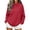 12-Red, variant on ShomPort Womens Sweatshirt Oversized Mock Neck Warm Long Sleeve Pullover Tops Trendy Winter Fall Outfits