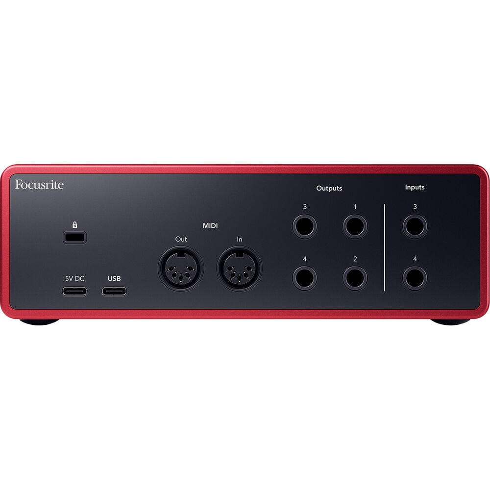 Focusrite, Audio Interface, Scarlett 4i4 4th Gen, USB-C Recording
