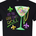 thumbnail image 4 of Inktastic Let the Good Times Roll Mardi Gras Goblet and Beads T-Shirt, 4 of 5