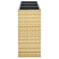 thumbnail image 4 of SAFAVIEH Rita Solid Glam Wicker Patio 3-Pot Flower Rack, Natural, 4 of 12