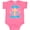 Hot Pink, variant on Inktastic Easter Jesus Loves Me with Cross and Flowers Boys or Girls Baby Bodysuit