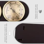 Nvzi Wall Barometer Thermometer Hygrometer Weather Station Hanging Home/Office Metal Material
