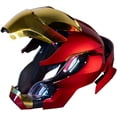 thumbnail image 5 of Guvpev Iron Helmet - Wearable Super Hero Movie Prop Replica With Sounds & LED Eyes - Touch & RC - Collectible Superhero MK 50 1:1 Model Helmet - Perfect for Collectible & Display, 5 of 6