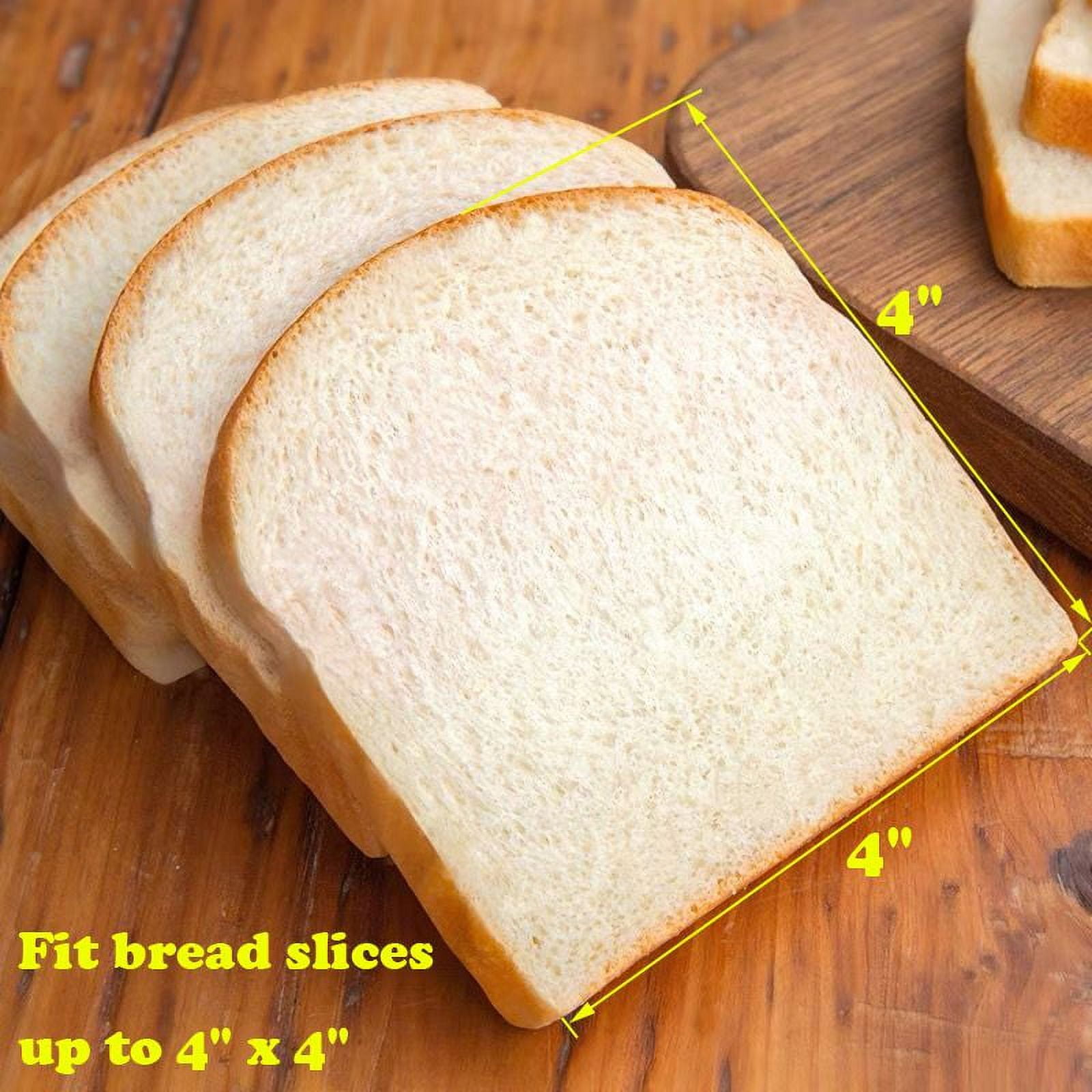 2 Pack Automatic Toaster 2 Slice Mental & Plastic Bread Toaster Extra Wide  Slot Toaster 6-Shade Setting Stop Button White Toaster