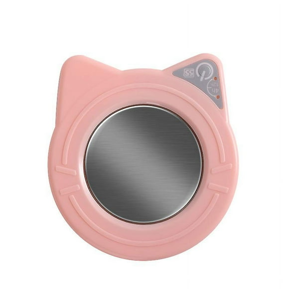 Pink Portable Heat Insulation Cup Home Heat Insulation Cup 16w Electric Time Design Electric Heat Insulation Cup Heated Milk Tea Coffee Electric Heat