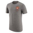 thumbnail image 2 of Men's Nike Heather Gray Texas Longhorns Retro Tri-Blend T-Shirt, 2 of 3