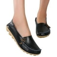 thumbnail image 4 of B91xZ Women’s Flats Slip On Sneakers Comfort Spring Summer Shoes,Black 8, 4 of 5