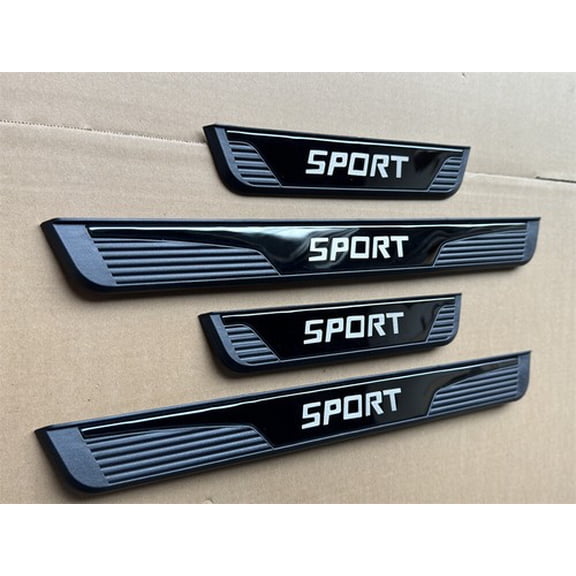 For Toyota Accessories Car Door Scuff Sill Cover Panel Step Protector Trims X4