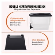 3 Gallon Beverage Dispenser - Plastic Drink Dispenser with Spigot & Stand - Iced Tea, Juice, Water - for Parties, Restaurants, Hotels