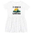 thumbnail image 3 of Inktastic Rather Be Camping Girls Toddler Dress, 3 of 5