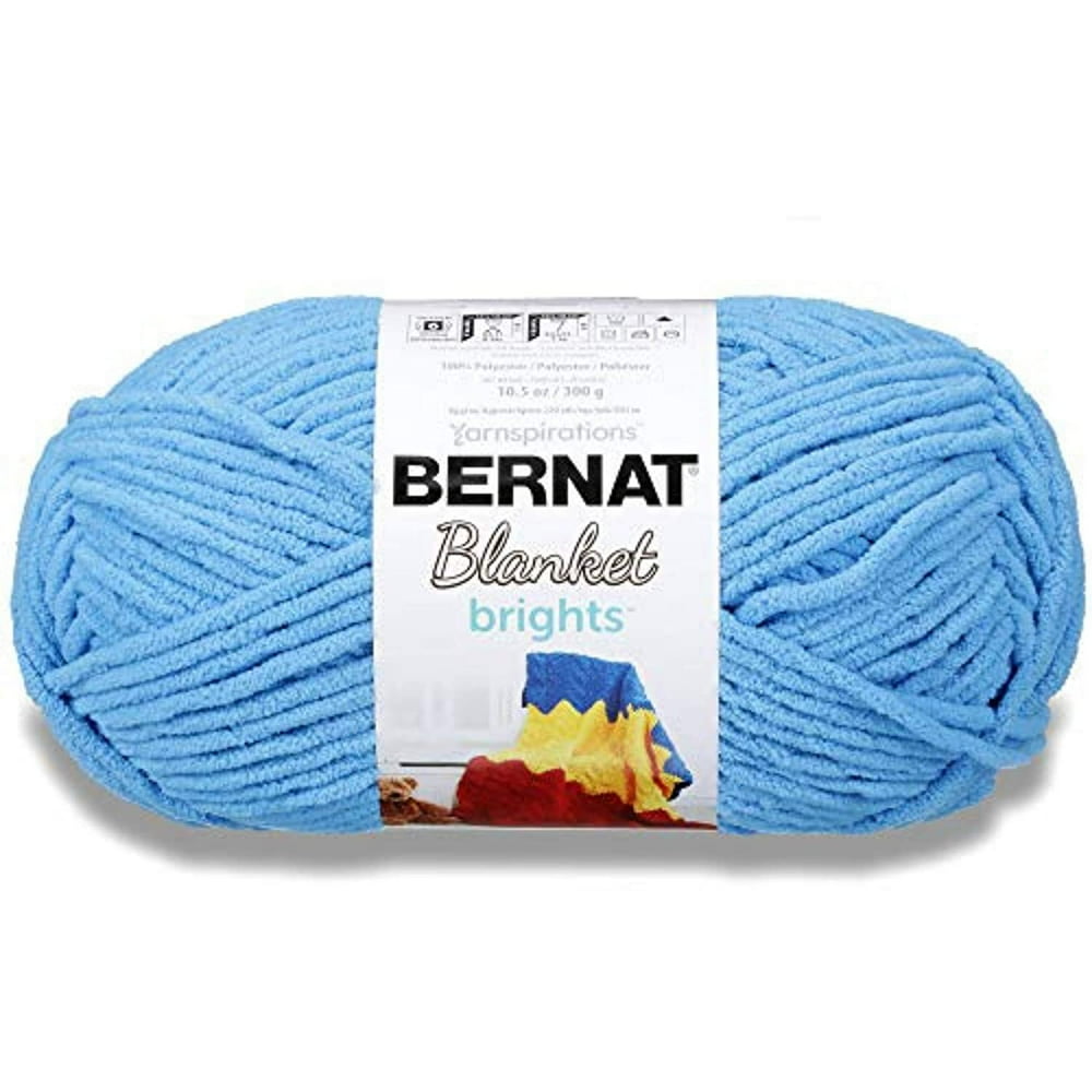 Bernat Blanket Bright Yarn, Busy Blue - Walmart.com - Walmart.com