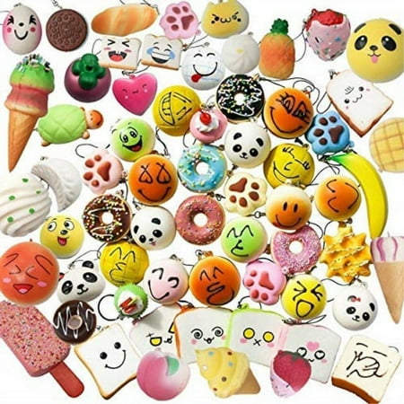 Karids Random Jumbo Medium Mini Soft Squishies Phone Straps 20 Pcs