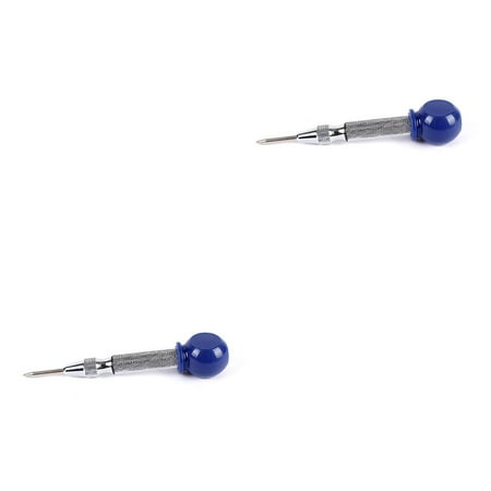 

Gratying Center Punch Pin Spring Loaded Hole Puncher Locator Alloy Steel Portable Glass Breaker Survival Marker Hand 1 2PCS