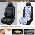thumbnail image 5 of Eheartsgir Camo Cat Design Quilted Car Seat Protector, Non-Slip Quilted Padded Fabric Vehicle Seat Protector 2 Pack Removable Car Seat Covers for Front Seats for SUV, 5 of 7