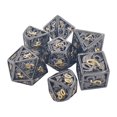 thumbnail image 2 of Dados poliédricos hueco de 7 piezas, de D20 D12 D10 D% D8 D6 D4 para juegos de , enseñanza de matemáticas, entretenimiento, Macarena Dados de juego poliédricos, 2 of 8