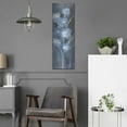 thumbnail image 5 of Luxe Metal Art 'Evening Off White Floral 2'  by Silvia Vassileva Metal Wall Art, 12" x 36", 5 of 9