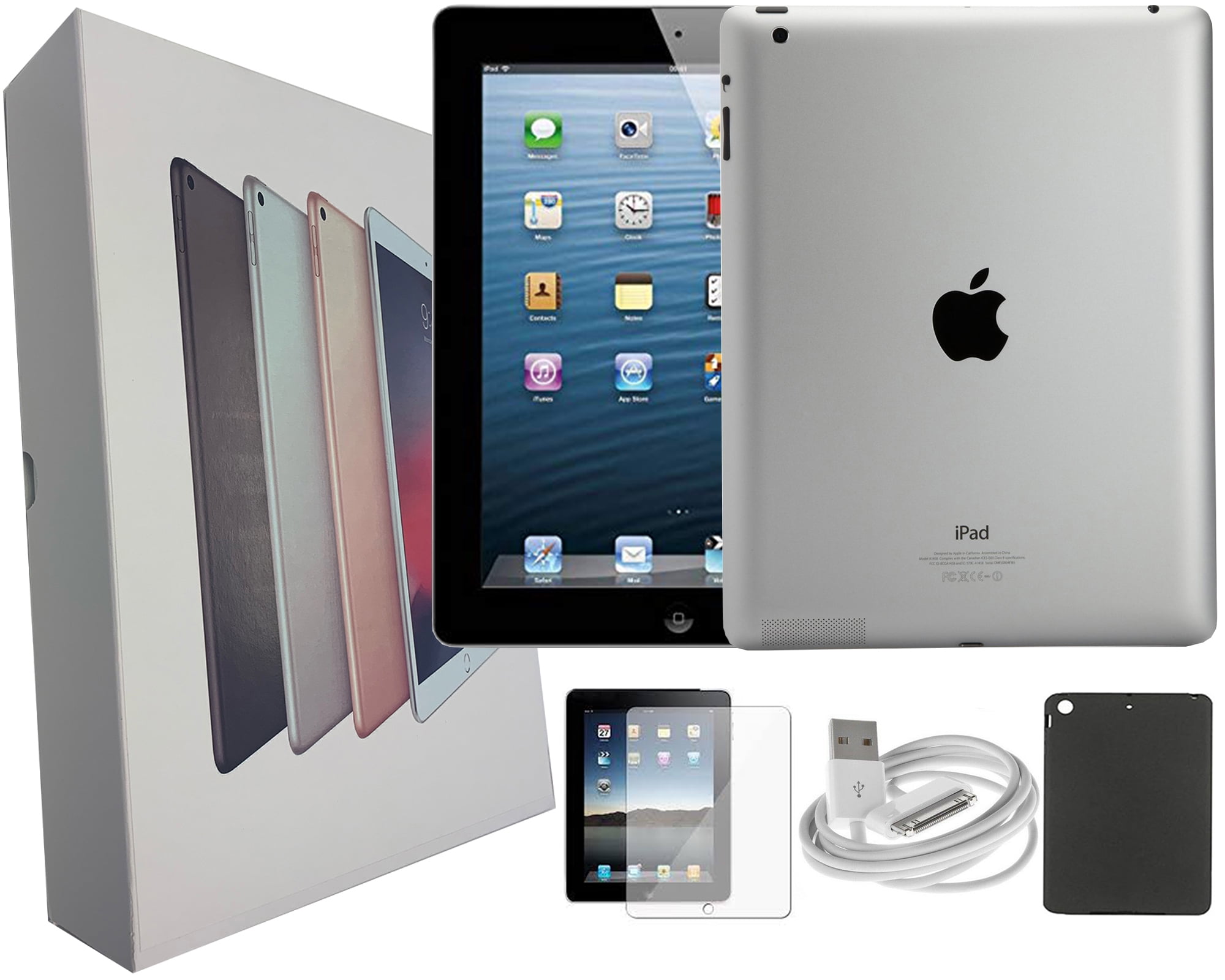 Refurbished Apple iPad 2nd Generation 9.7inch, 16GB, Black, WiFi Only, Bundle Includes