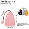 thumbnail image 2 of Yazoeia 2Pcs Cute Key Fob Case, PU Leather Car Key Case Portable Key Pouch Personalized Pull Out Key Bag for Car Keys CJC912-144884, 2 of 6