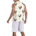 thumbnail image 2 of Naloa Christmas Pug Dog Basketball Jersey Reversible Men's Mesh Athletic Sports Shirts Training Practice S-4XLSmall, 2 of 6