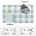 thumbnail image 4 of Aqua Plaid Doormat Outdoor Entrance 24"x36", Spring Summer Farmhouse Buffalo Checkered Absorb Moisture Dirt Door Mats, Non-Slip Rubber Backing Floor Mats Indoor, Low-Profile Front Door Rugs, 4 of 9