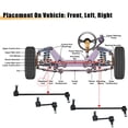 thumbnail image 4 of Unique Bargains 4pcs Front Rear Sway Bar Links Stabilizer?Link Kit for Hyundai Santa Fe for Hyundai Veracruz, 4 of 7