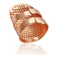 thumbnail image 2 of Ounissouiy Protector antideslizante dedal aguja de trabajo manual DIY artesanía costura bordado accesorios para el hogar profesional Artesanía Oro rosa S, 2 of 6