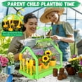 thumbnail image 5 of Huge Wave Kids Gardening Plant Growing Set, Greenhouse Flower Terrarium Set, Dual Cultivation Mode, with Wind Vane & Thermometer, Birthday Gift for Boys Girls Aged 4-8, 5 of 7