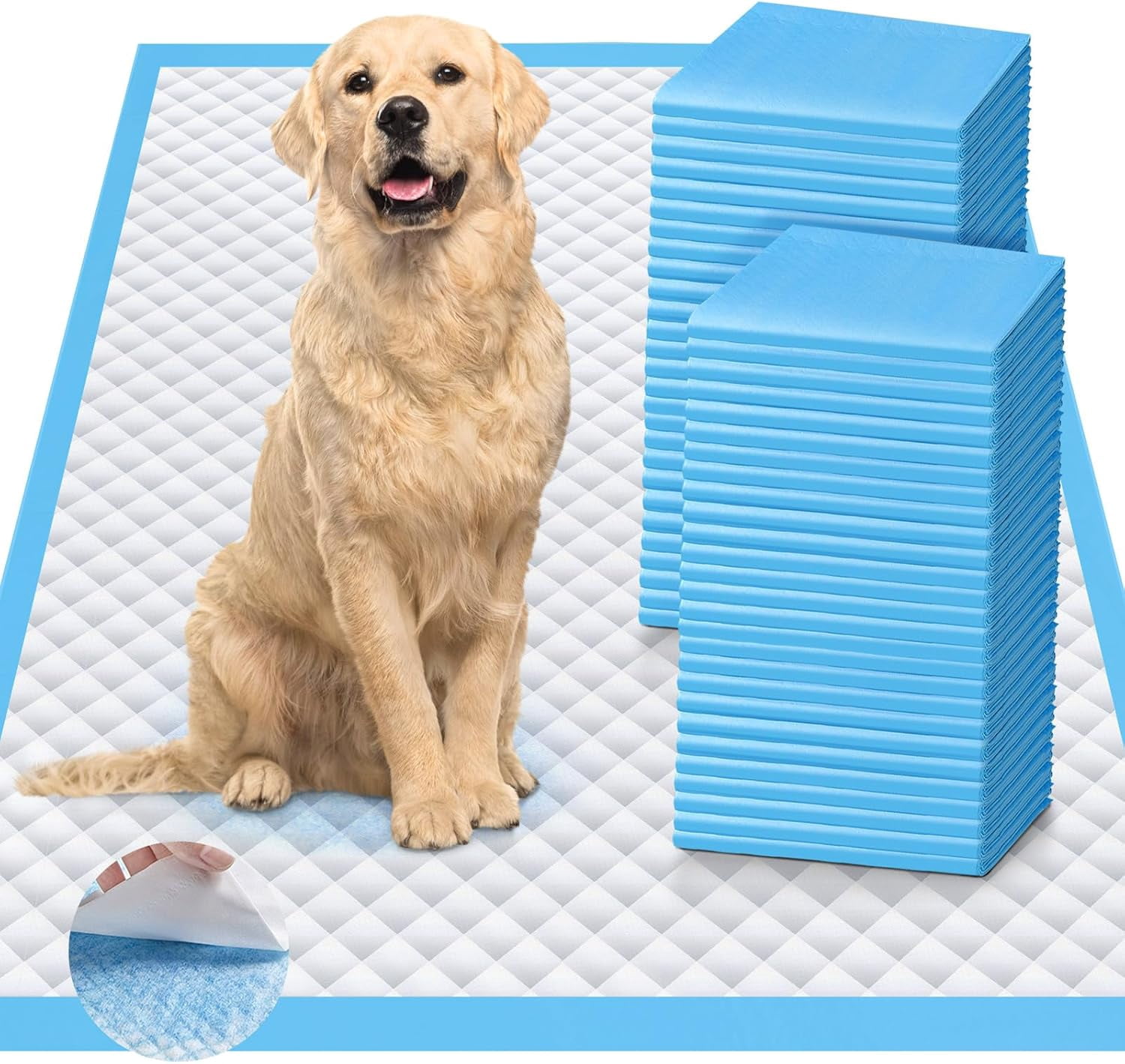 Upgraded Charcoal Puppy Pads, Thicken XXL 36’’x36’’ Pee Pads for Dogs, Super Absorbent Up to 12Cup, Odor Control & Leak Proof Dog Training Pads for Surgery, Older,Puppy, 45 Counts