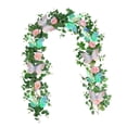 thumbnail image 4 of Guirnalda de flores artificiales decorativas, guirnalda floral falsa de 180 cm, flores falsas de , vegetación para ceremonias, decoración de Estilo E, 4 of 8