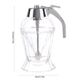 thumbnail image 3 of Binwennn Click And Carry 7oz Syrup Dispenser Durable Glass Dilute Syrup Pot With Silicone Bottom Acrylic Base For Olive Oil Syrup Distribution Syrup Dispenser, 3 of 8