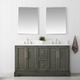 thumbnail image 1 of Vanity Art 60 Inch Double Sink Bathroom Vanity with Ceramic Sink and Engineered Marble Top, Without Mirror, 1 of 5