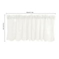 thumbnail image 4 of Lace Cafe Kitchen Ruffle Window Drape Valance Semi Transparent Voile Curtains Window Treatment, 4 of 8