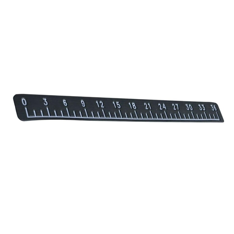 39 Fish Ruler for Boat Accurate 6mm Thickness High Density for Sailboats  dark gray white